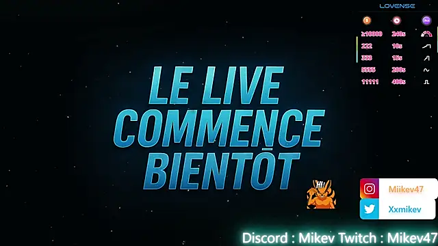 Snapshot of Mikev chatting on November 2025 07:13:01 PM Mikev online show from November 2025 07:13:01 PM