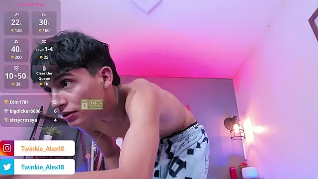 Snapshot of Twinkie-Alex18 chatting on February 2025 08:20:01 AM Twinkie-Alex18 online show from February 2025 08:20:01 AM