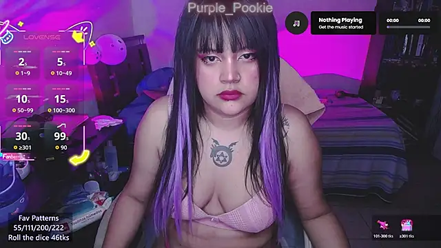 Purple Pookie online show from November 2025 02:58:01 AM
