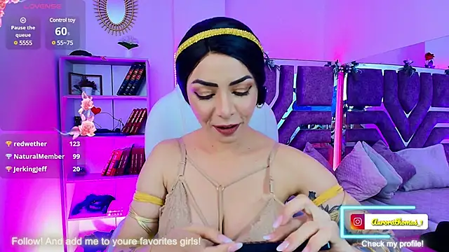 Aurora thomas  1 online show from January 2025 01:24:02 PM