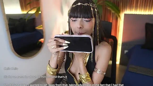 Snapshot of ZaraLuuv chatting on October 2025 04:22:01 PM ZaraLuuv online show from October 2025 04:22:01 PM