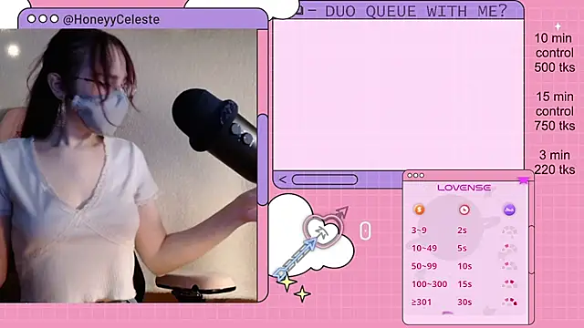 HoneyyCeleste online show from April 2026 08:18:01 PM