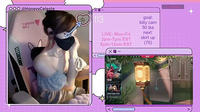 Snapshot of HoneyyCeleste chatting on August 2026 06:32:02 PM HoneyyCeleste online show from August 2026 06:32:02 PM