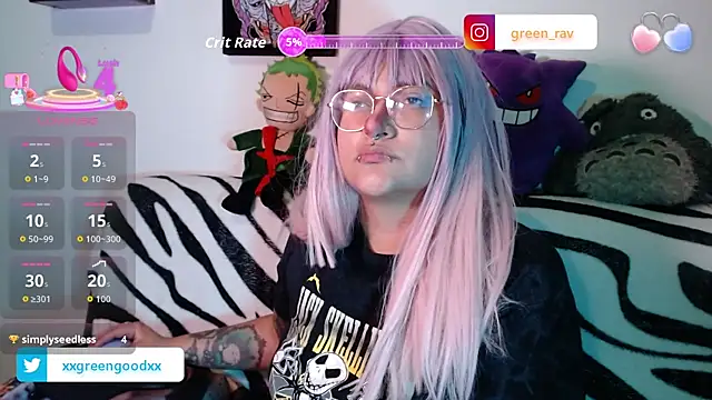 Snapshot of XxGreenGoodxX chatting on November 2025 11:32:01 PM XxGreenGoodxX online show from November 2025 11:32:01 PM