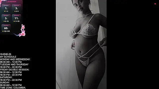 Keyli sweet online show from January 2026 09:41:01 PM