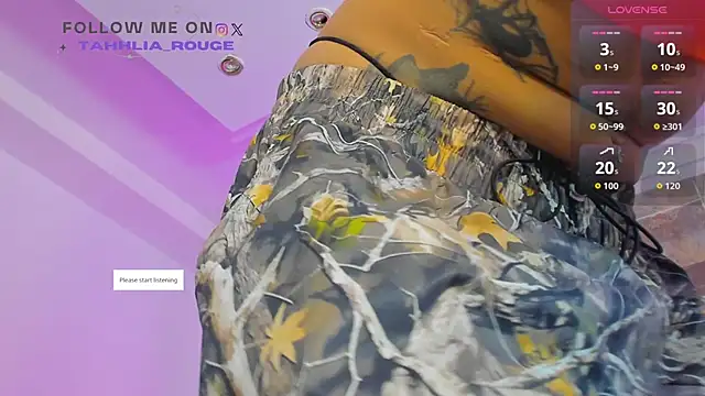 tahhlia rouge online show from October 2025 07:16:01 PM