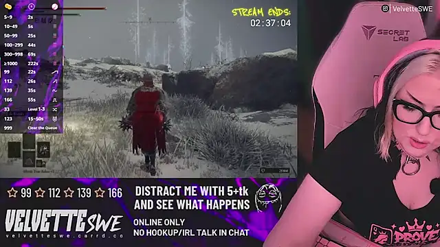 VelvetteSWE online show from June 2026 05:59:02 PM