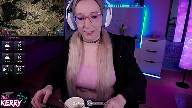 Snapshot of JustKerry chatting on December 2024 08:58:02 AM JustKerry online show from December 2024 08:58:02 AM