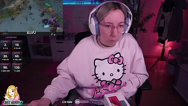 Snapshot of JustKerry chatting on January 2025 01:20:01 PM JustKerry online show from January 2025 01:20:01 PM